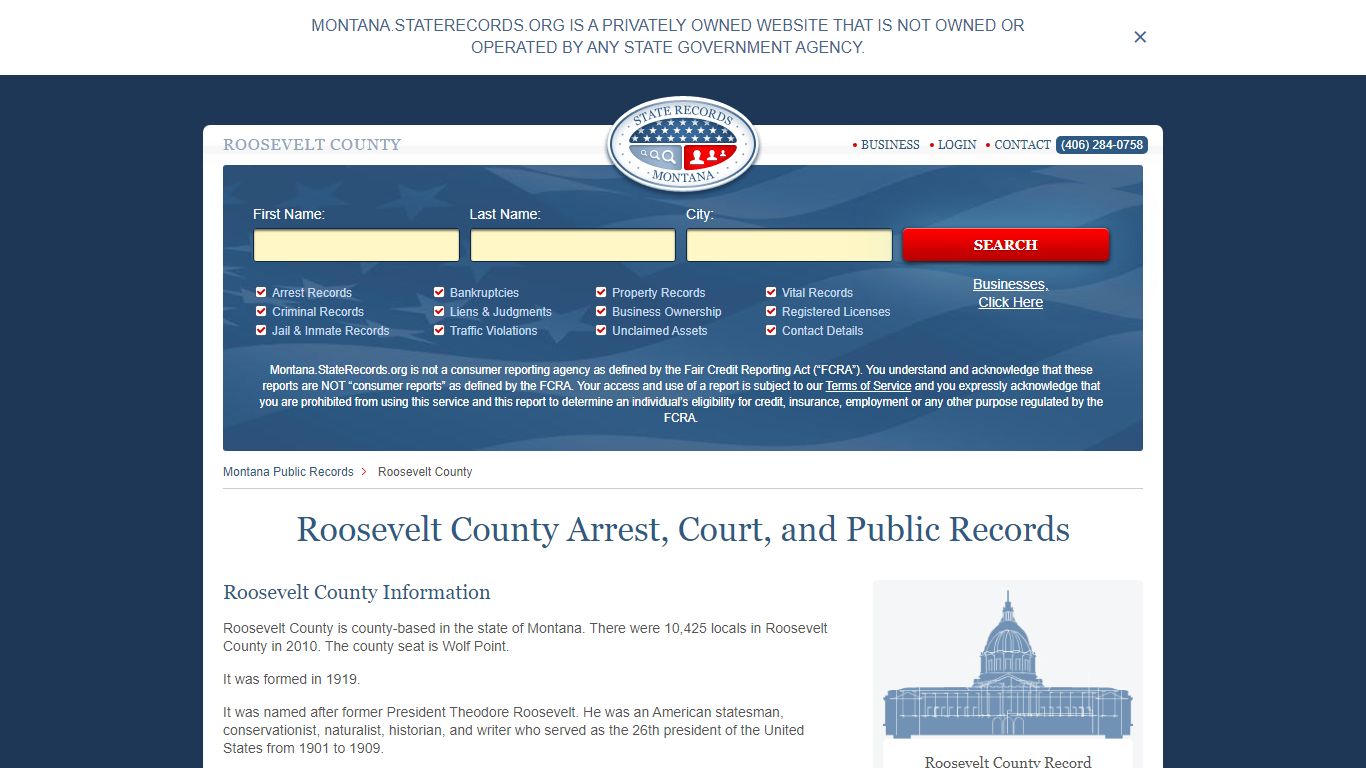 Roosevelt County Arrest, Court, and Public Records